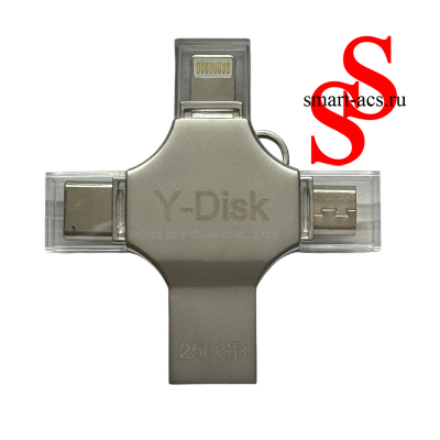 Флеш-накопитель 256 ГБ 3-in-1 OTG 3.0 — iPhone, Android, Windows, Mac